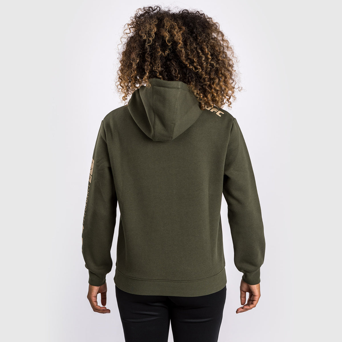 Sweat à capuche pour Femmes UFC Adrenaline by Venum Fight Week - Khaki - product-type_Sweatshirts