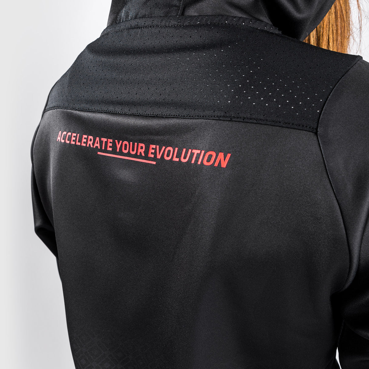 Sweatshirt à capuche UFC Venum Performance Institute - Pour Femmes - Noir/Rouge - product-type_Vestes