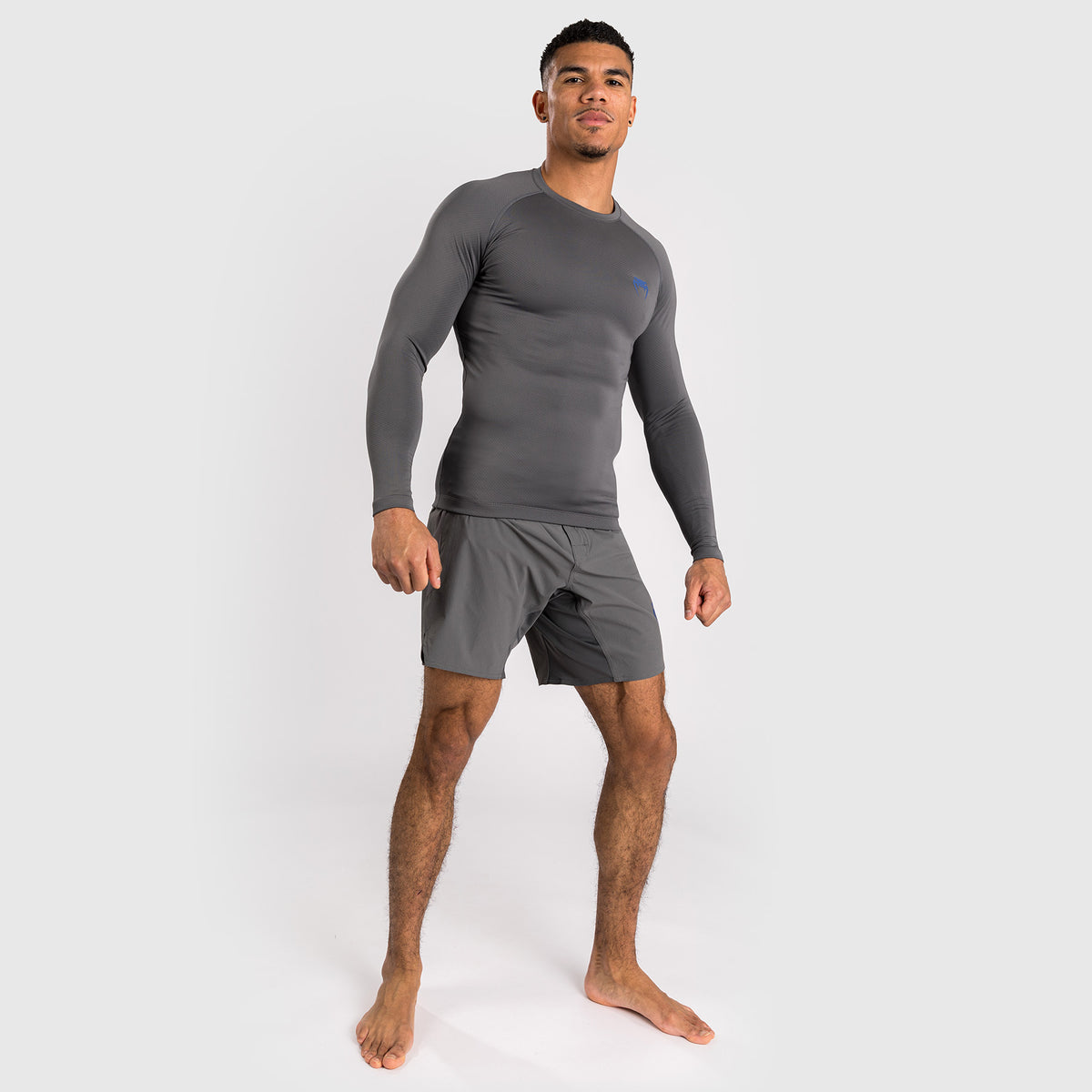 Rashguard à manches longues pour hommes Venum Contender - Gris - product-type_T-Shirts de Compression