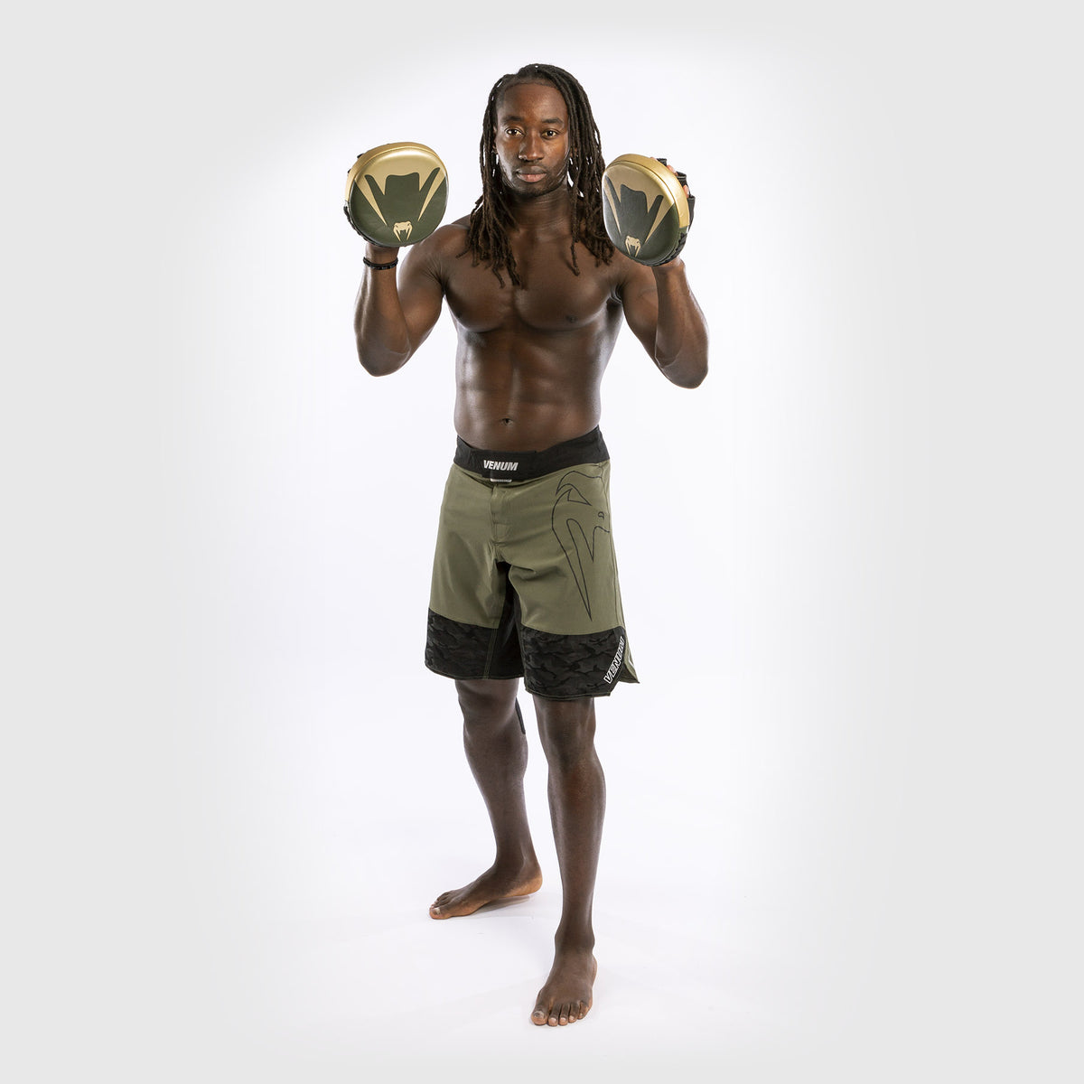 Mini Pattes d'Ours Incurvées Venum Pro Boxing (Par Paire) - Kaki/Doré - product-type_Patte d'ours