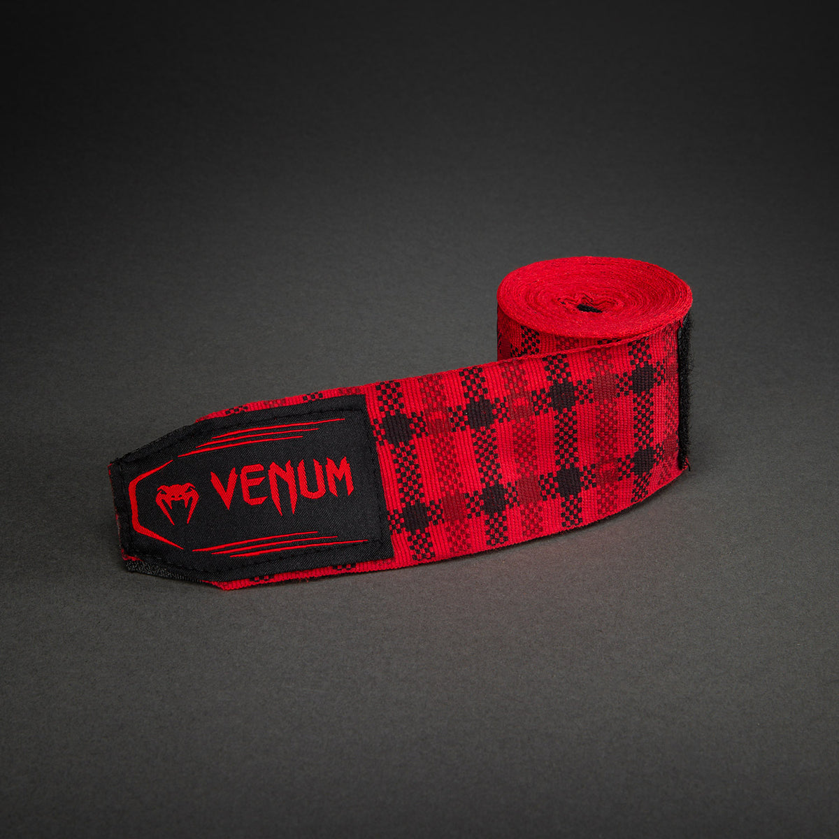 Bandes de Boxe Venum Kontact Evo Tartan - Rouge Fury - product-type_Bandages de boxe