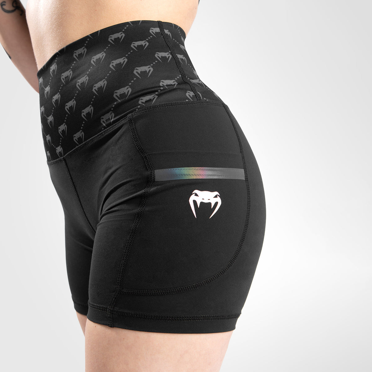 Short De Compression Venum Monogram - Pour Femme - Noir/or rose - product-type_Shorts de compression