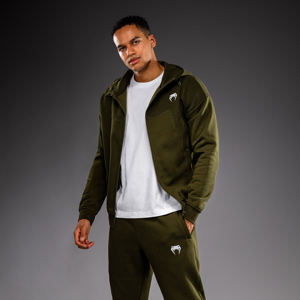 Veste de survêtement Venum Attack Fleece & Weave - Kaki - product-type_Sweatshirts
