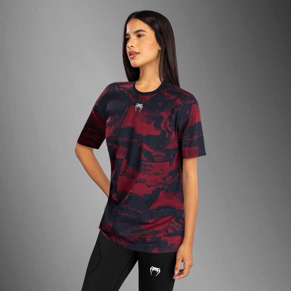 T-shirt manches courtes Femme UFC Zenith by Venum Authentic Fight Week - Bleu marine/Bordeaux/Argent - product-type_T-Shirts