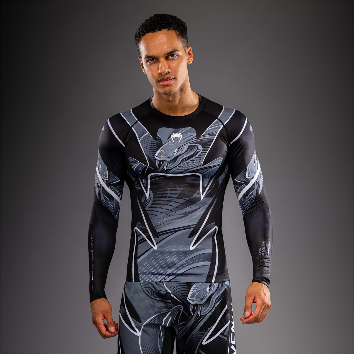 Rashguard manches longues Venum Crimson Viper 2.0 - Noir/Gris - product-type_T-Shirts de Compression