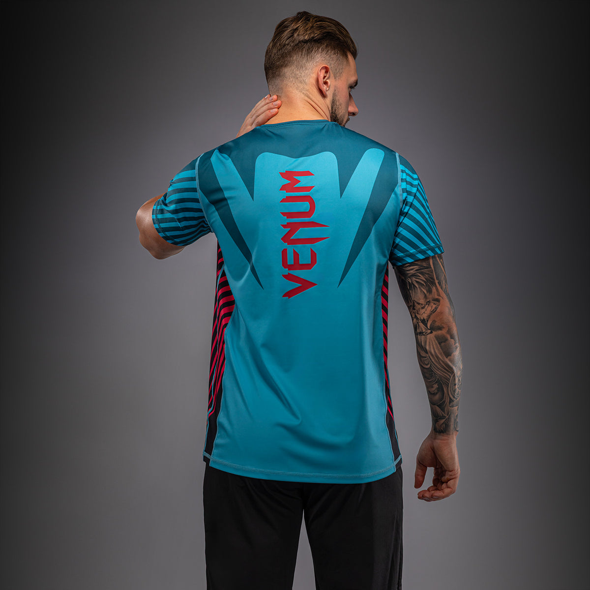 T-shirt Dry Tech Venum Attack 90 - Turquoise/Rouge - product-type_T-Shirts Dry Tech