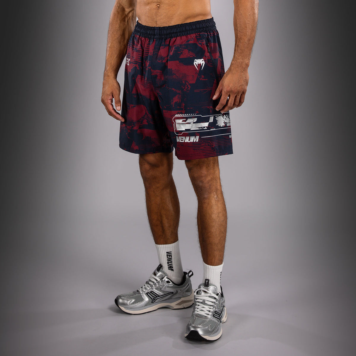 Short Performance Homme UFC Zenith by Venum Authentic Fight Week - Bleu marine/Bordeaux/Argent - product-type_Shorts de training