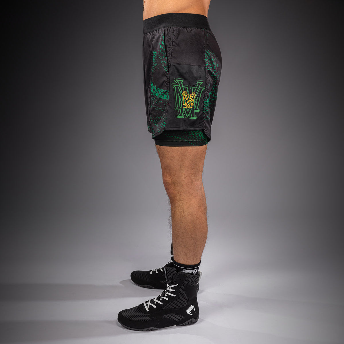 Short d’Entraînement Venum Matupa - Noir/Vert/Or - product-type_Shorts de training