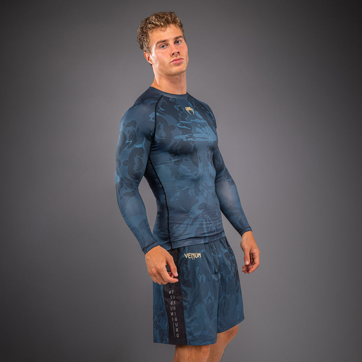 Rashguard à Manches Longues Fushiguro Jujutsu Kaisen x Venum – Vert Océan