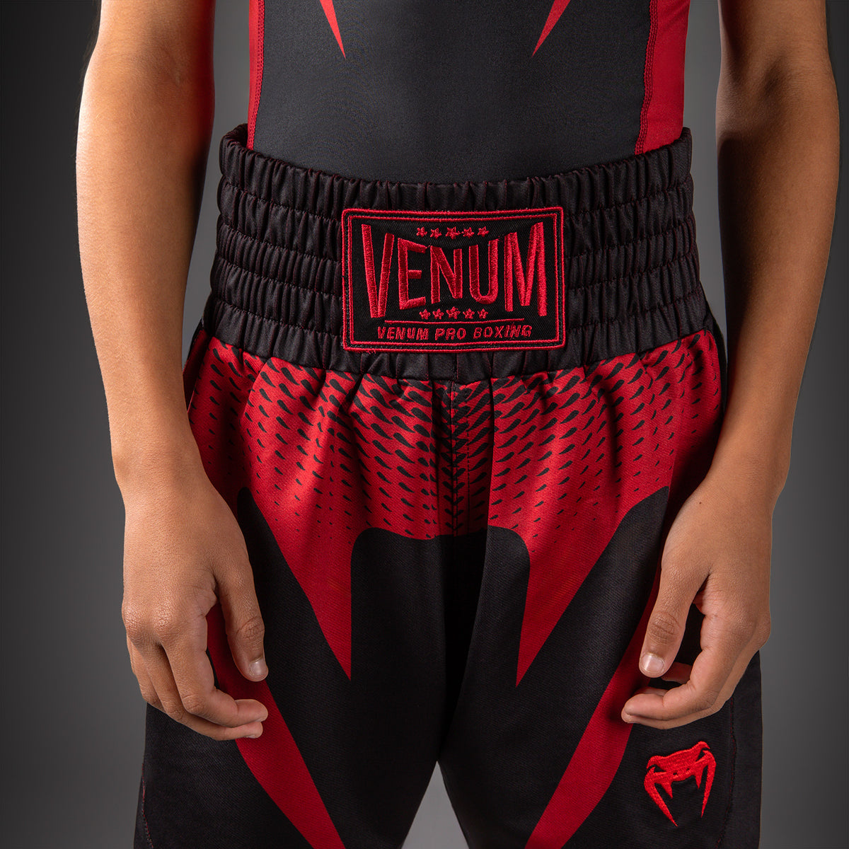 Short de Boxe Pour Enfant Venum Attack - Noir/Rouge - product-type_Shorts de boxe