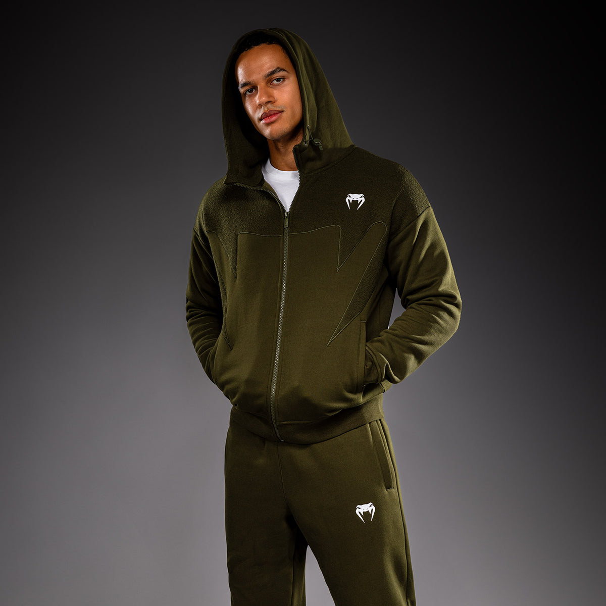 Veste de survêtement Venum Attack Fleece & Weave - Kaki - product-type_Sweatshirts