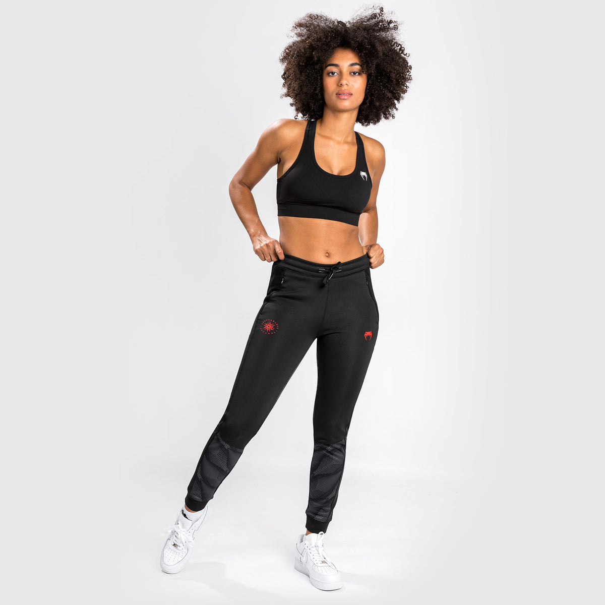 Pantalon de Jogging Venum Phantom - Pour Femmes - Noir/Rouge - product-type_Pantalons de jogging