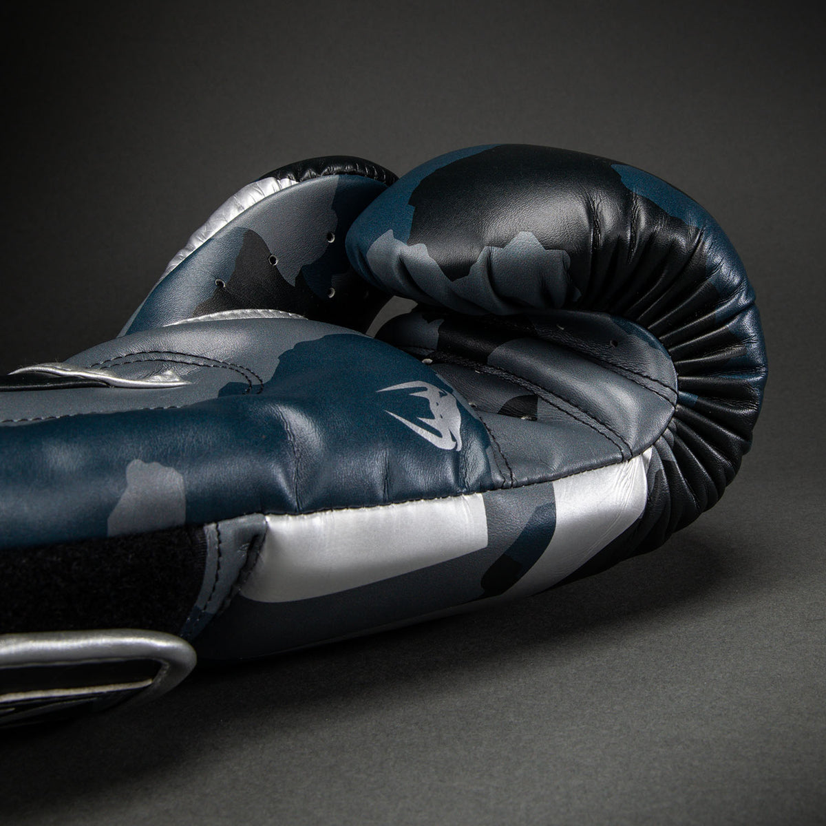Gants de Boxe Venum Elite Camo - Bleu Marine Foncé/Bleu