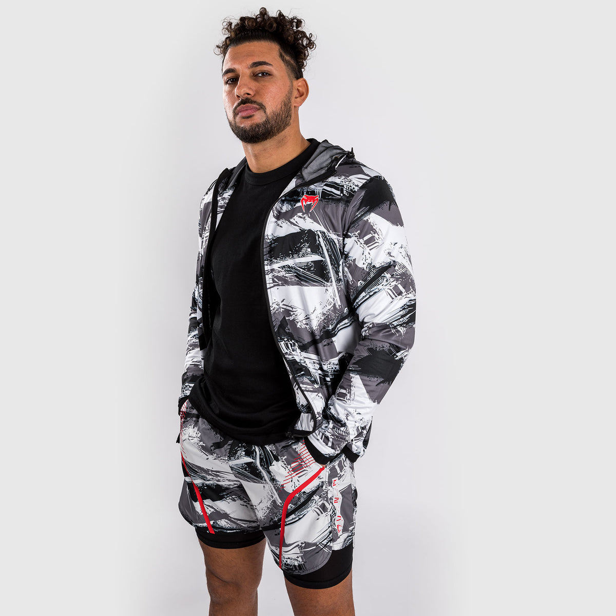 Sweat à capuche Venum Electron 3.0 - Gris/Rouge - product-type_Vestes