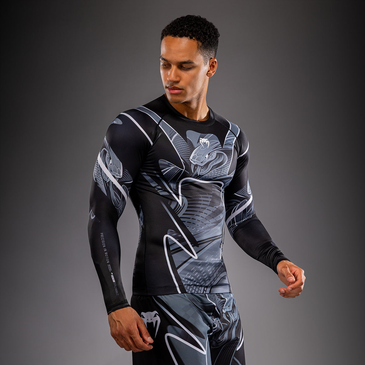Rashguard manches longues Venum Crimson Viper 2.0 - Noir/Gris - product-type_T-Shirts de Compression