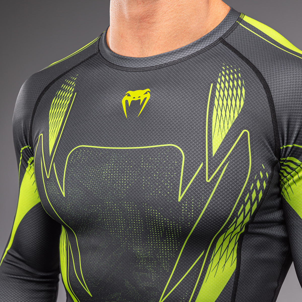 Rashguard à manches longues Venum Amazonia Reborn - Noir/Vert - product-type_T-Shirts de Compression
