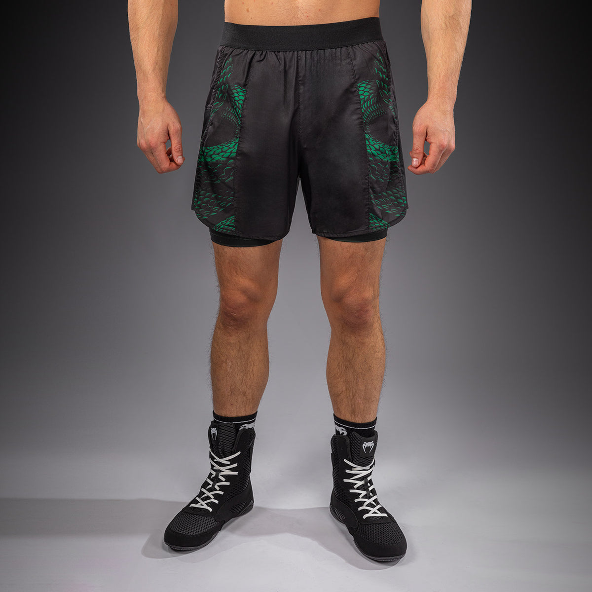 Short d’Entraînement Venum Matupa - Noir/Vert/Or - product-type_Shorts de training