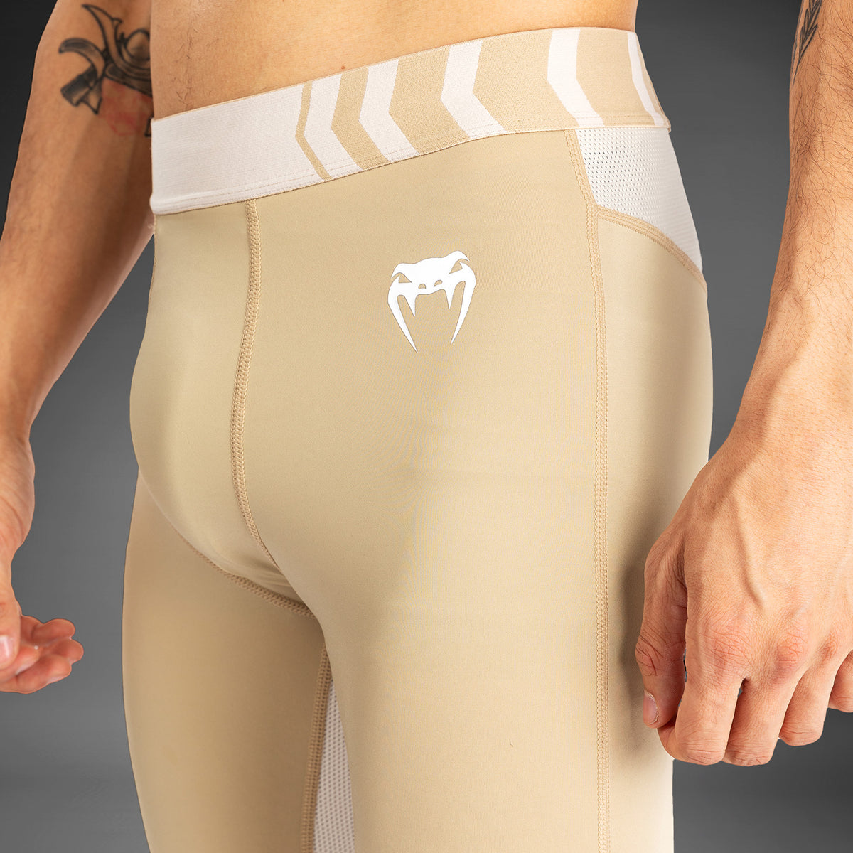 Pantalon de Compression pour Hommes Venum Tempest - Beige/Sable - product-type_Pantalons de Compression