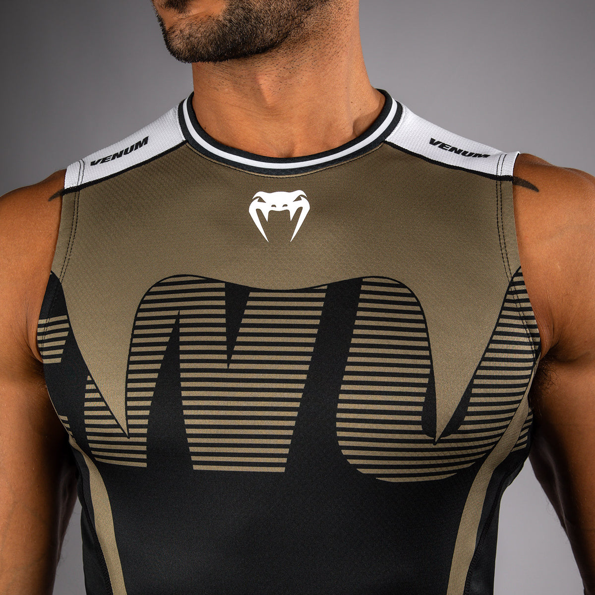 Rashguard Sans Manches Venum Adrenaline – Noir/Sable - product-type_T-Shirts de Compression