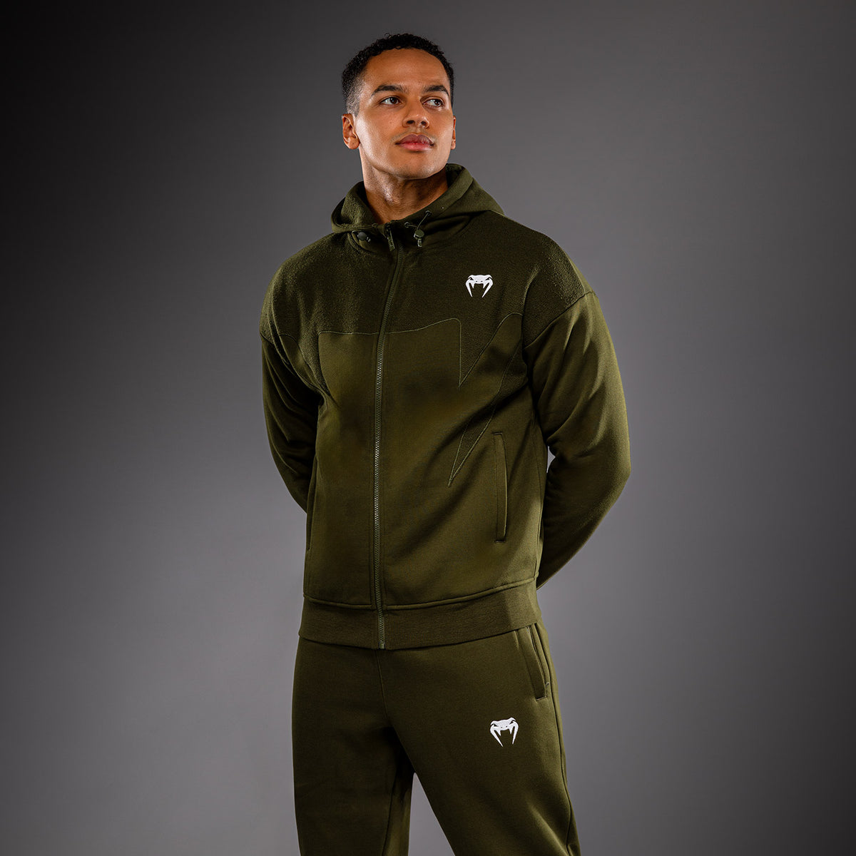 Veste de survêtement Venum Attack Fleece & Weave - Kaki - product-type_Sweatshirts