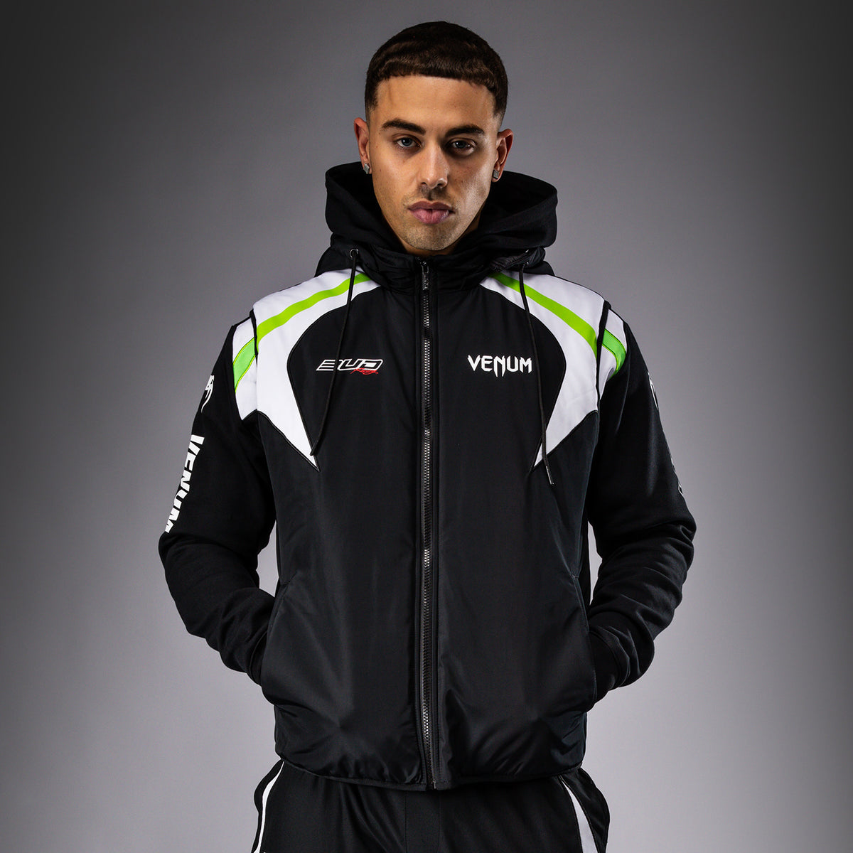 Veste sans manches pour Hommes Venum x Bud Racing - Noir/Blanc/Vert Citron - product-type_Vestes