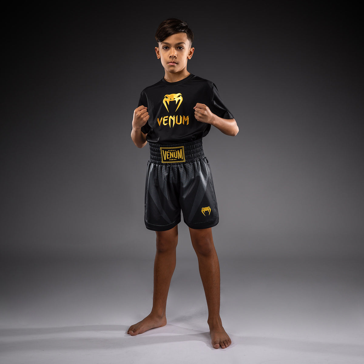 Short de boxe pour Enfant Venum Attack - Noir/Or - product-type_Shorts de boxe