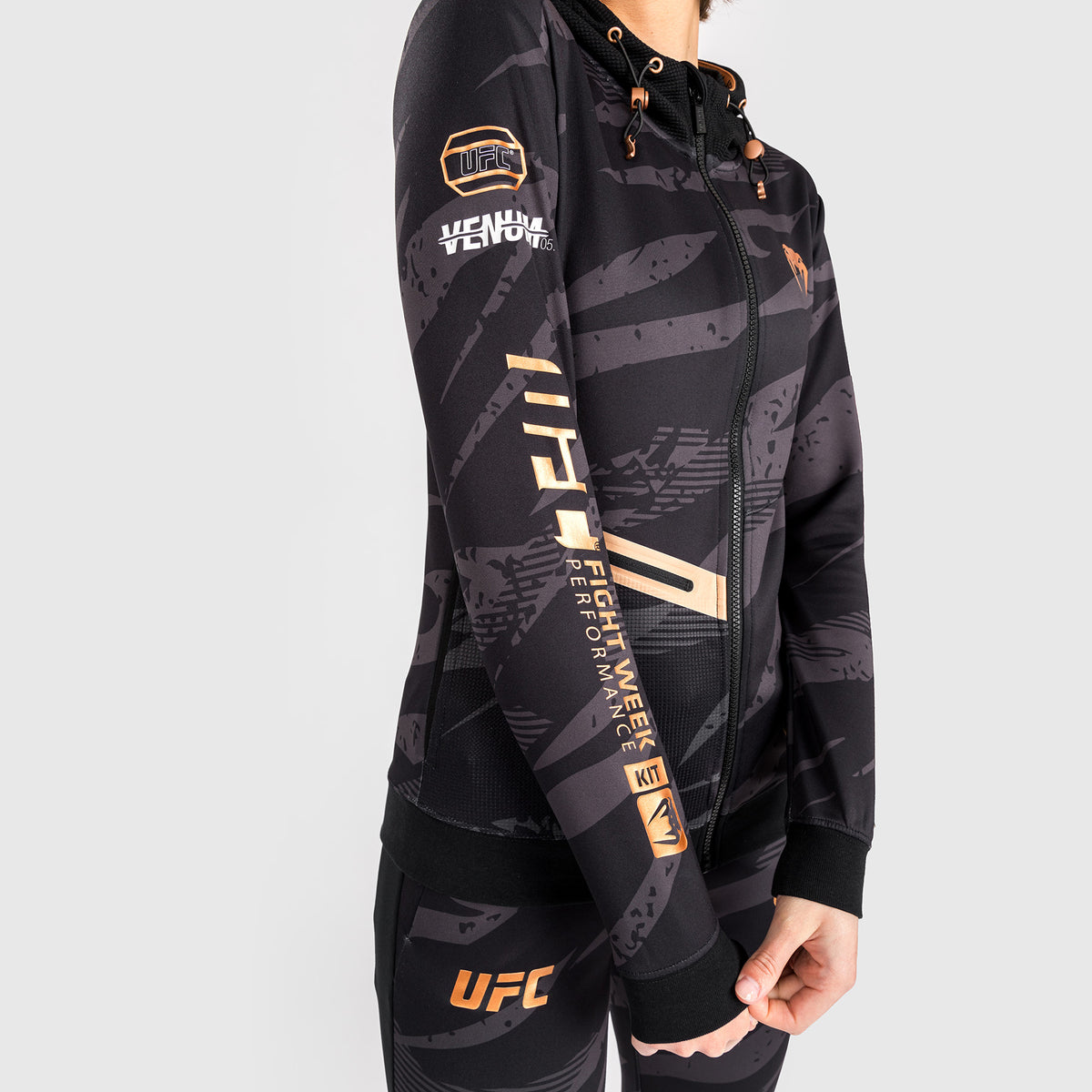 Veste À Capuche Zippé pour Femmes UFC Adrenaline by Venum Fight Week - Urban Camo - product-type_Vestes