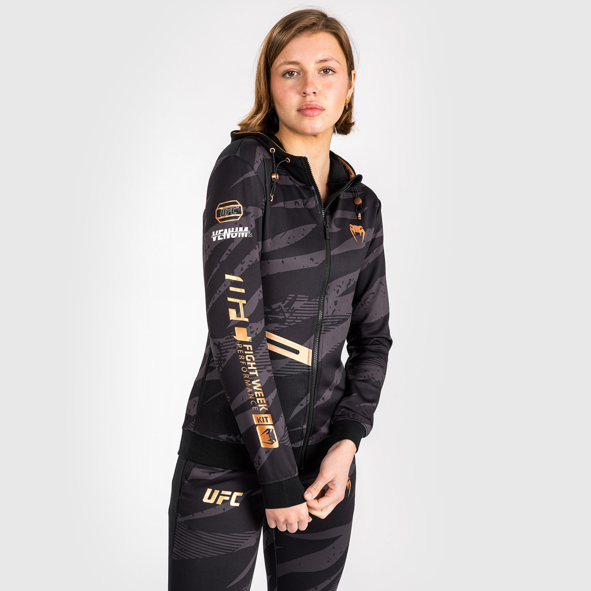 Veste À Capuche Zippé pour Femmes UFC Adrenaline by Venum Fight Week - Urban Camo - product-type_Vestes