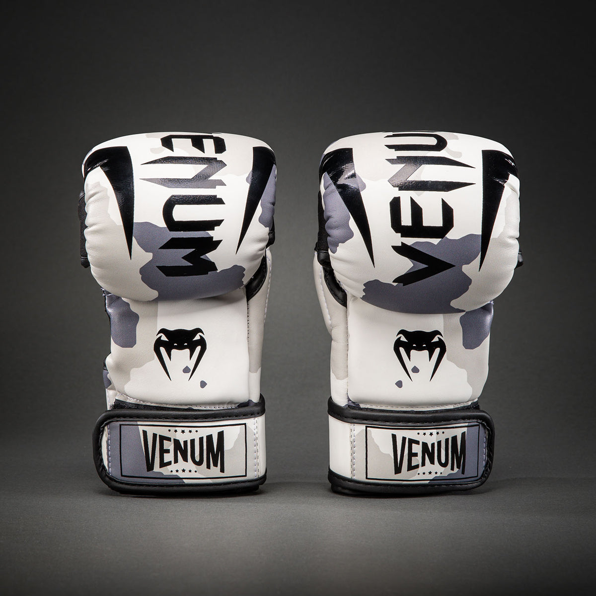 Gants de Sparring Venum Elite - Blanc/Gris Clair