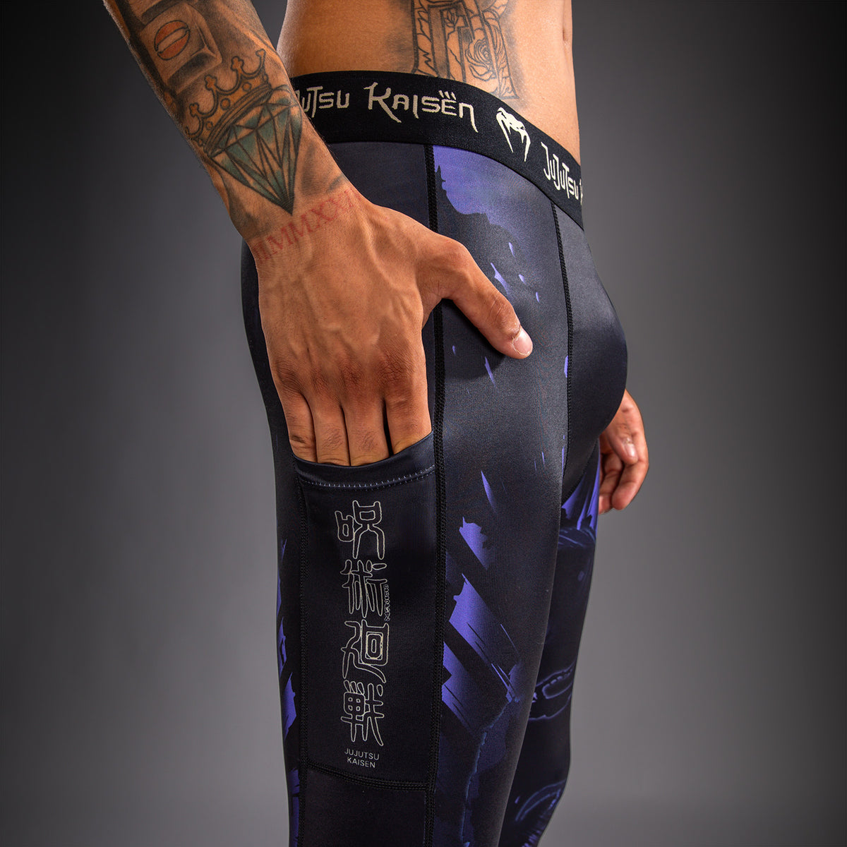 Pantalon de compression Gojo Jujutsu Kaisen x Venum – Violet