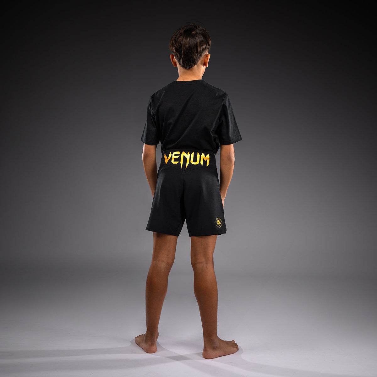 Short de Combat Pour Enfant Venum Attack - Noir/Or - product-type_Shorts de MMA