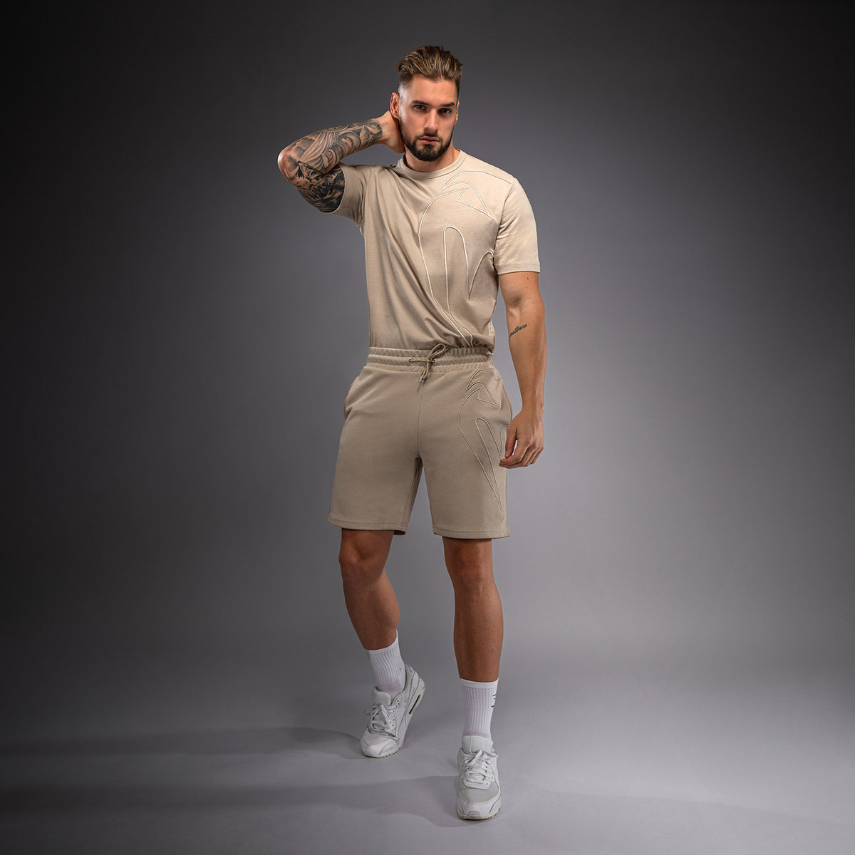 Short en Coton Venum Giant 3D – Beige - product-type_Shorts en Coton