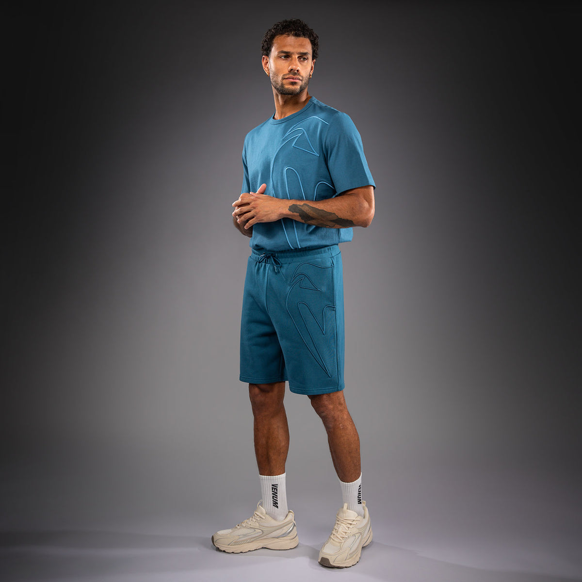 Short en Coton Venum Giant 3D - Bleu Océan - product-type_Shorts en Coton