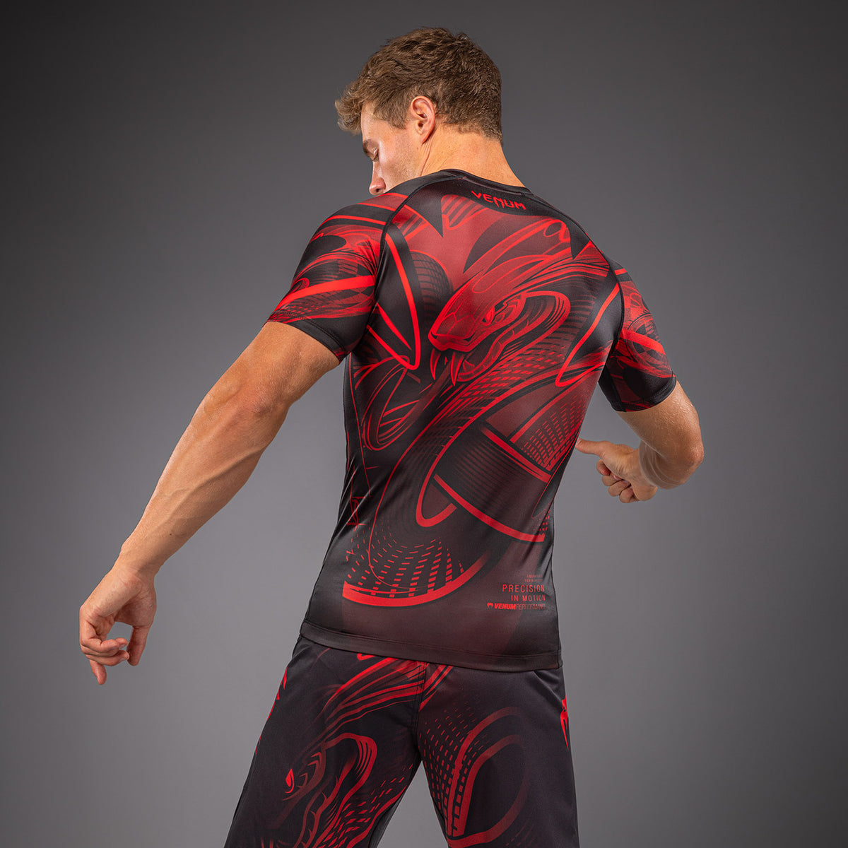 Rashguard manches courtes Venum Crimson Viper 2.0 - Noir/Rouge - product-type_T-Shirts de Compression