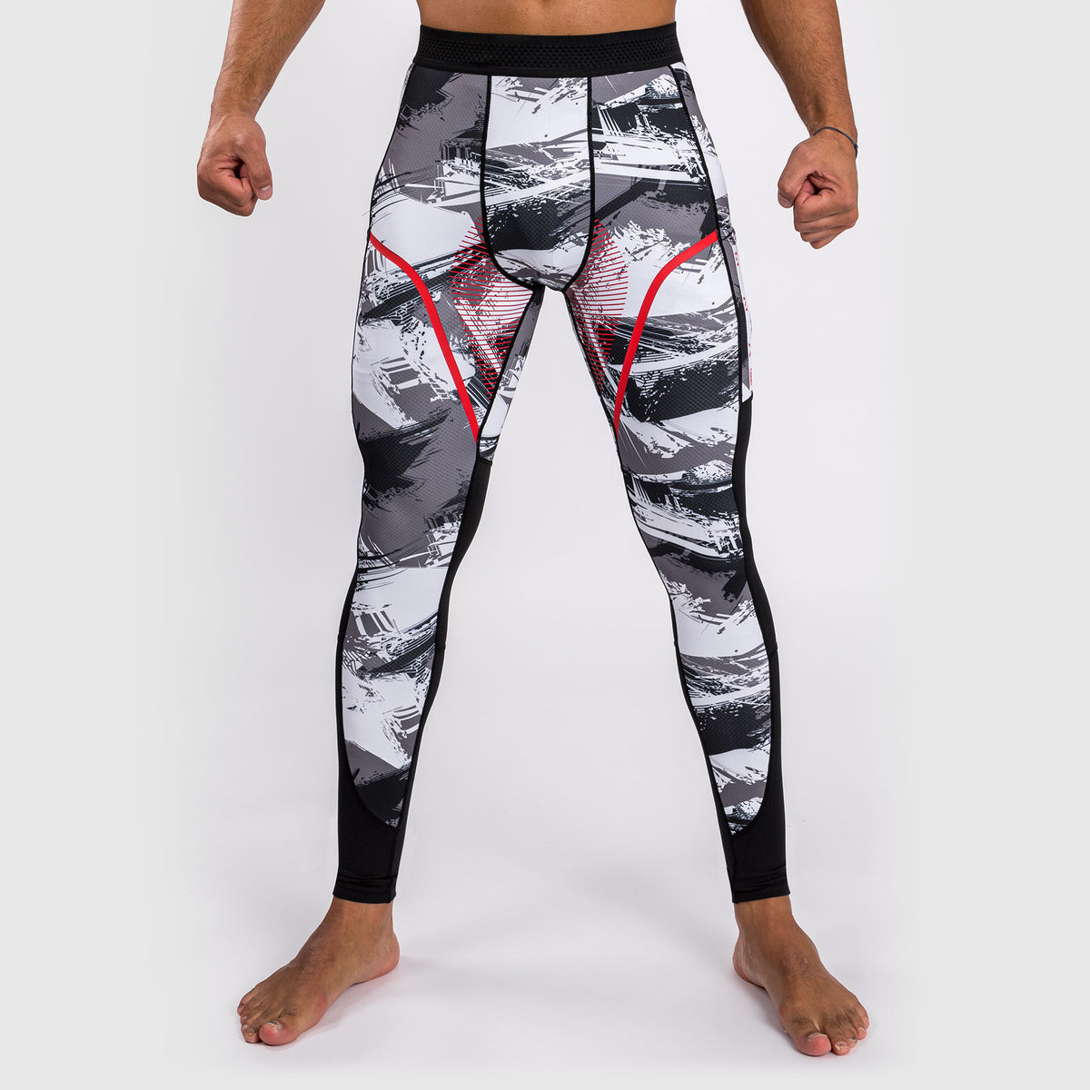 Pantalon de compression Venum Electron 3.0 - Gris/Rouge - product-type_Pantalons de Compression