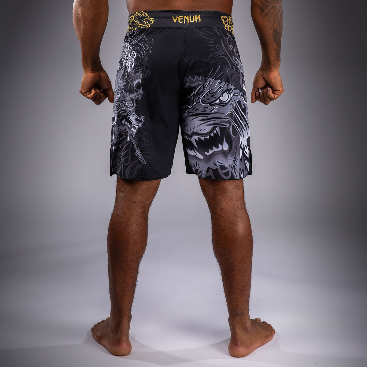Short de Combat Venum Wolf Atak – Noir/Gris - product-type_Shorts de MMA