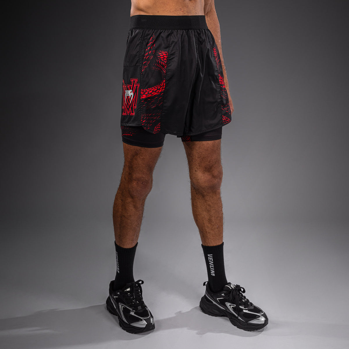 Short d’Entraînement Venum Matupa - Noir/Rouge/Argent - product-type_Shorts de training