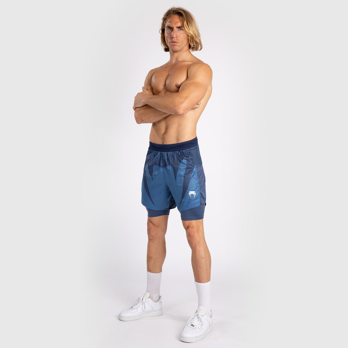 Short de Combat Pour Hommes Venum Attack - Bleu Marine - product-type_Shorts de training