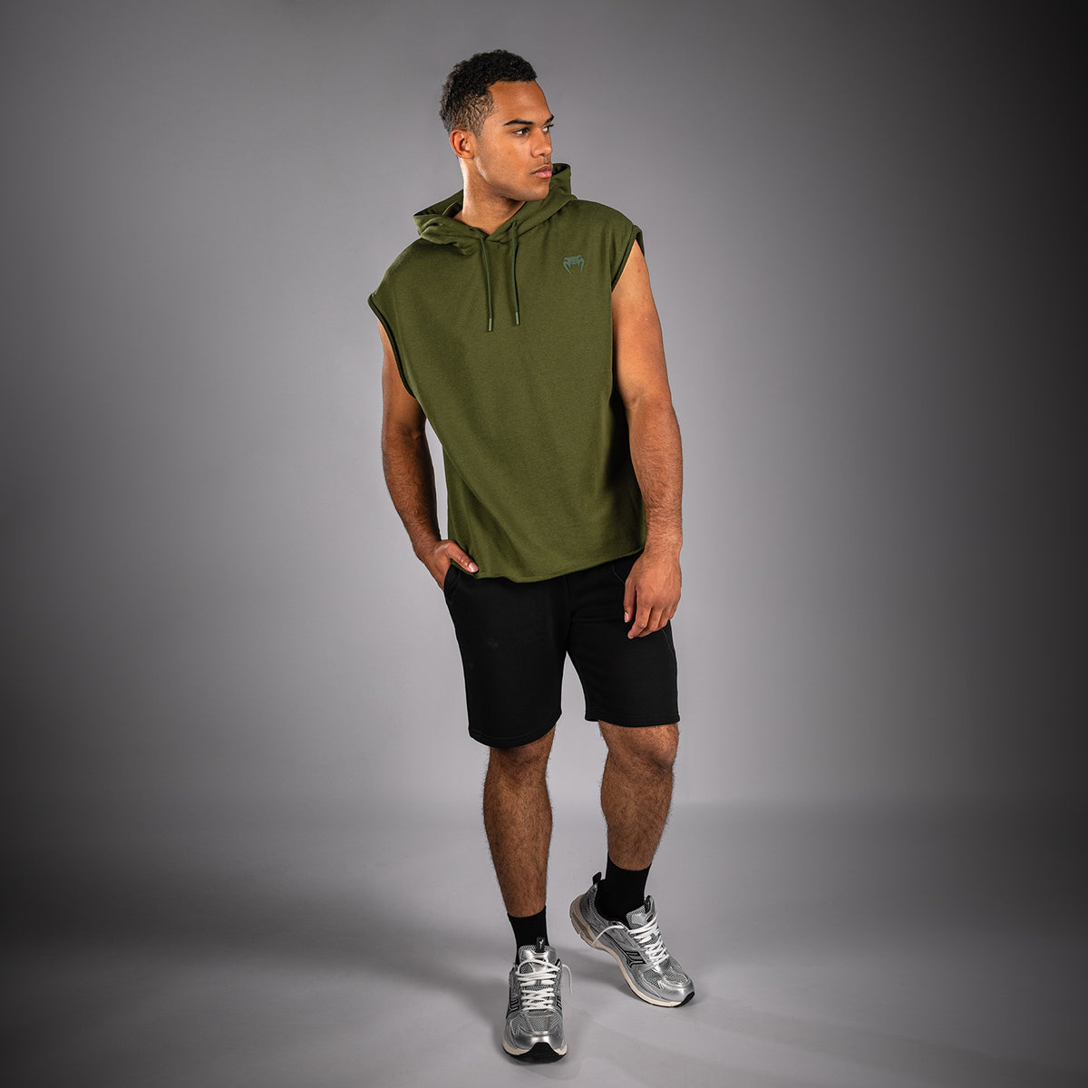 Sweat à Capuche Sans Manches Venum Divide - Vert Militaire - product-type_Sweatshirts