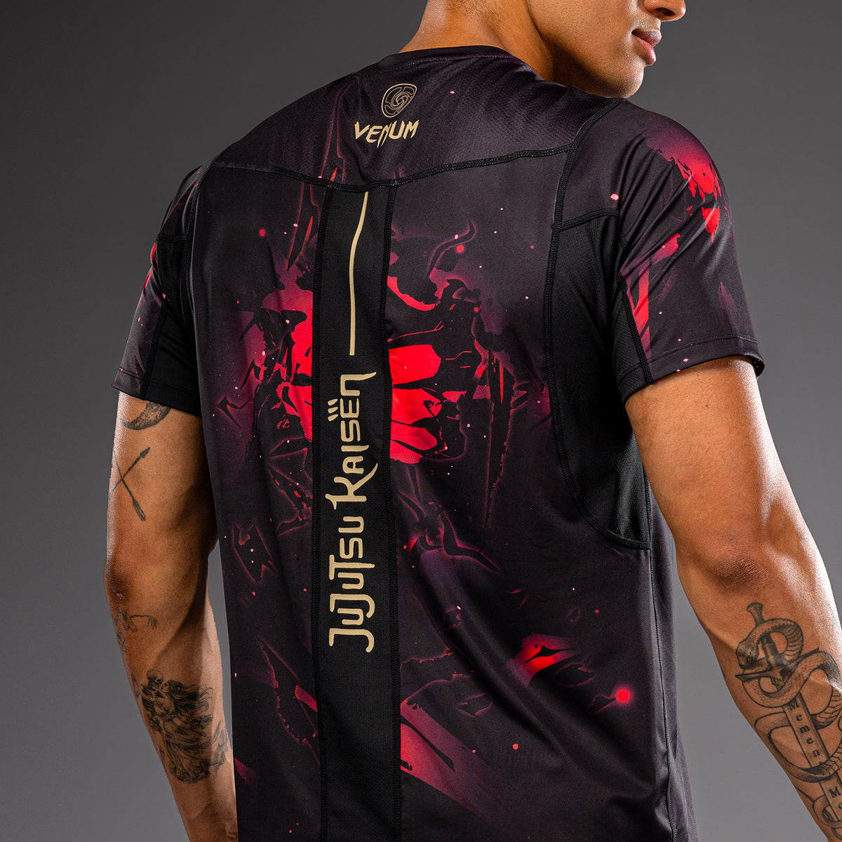 T-shirt Dry Tech Itadori Jujutsu Kaisen x Venum – Noir/Rouge