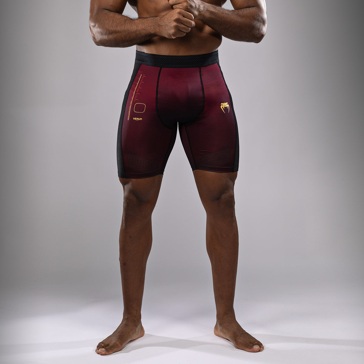 Short de compression Venum Tactical XT- Noir/Bordeaux/Or - product-type_Shorts de compression