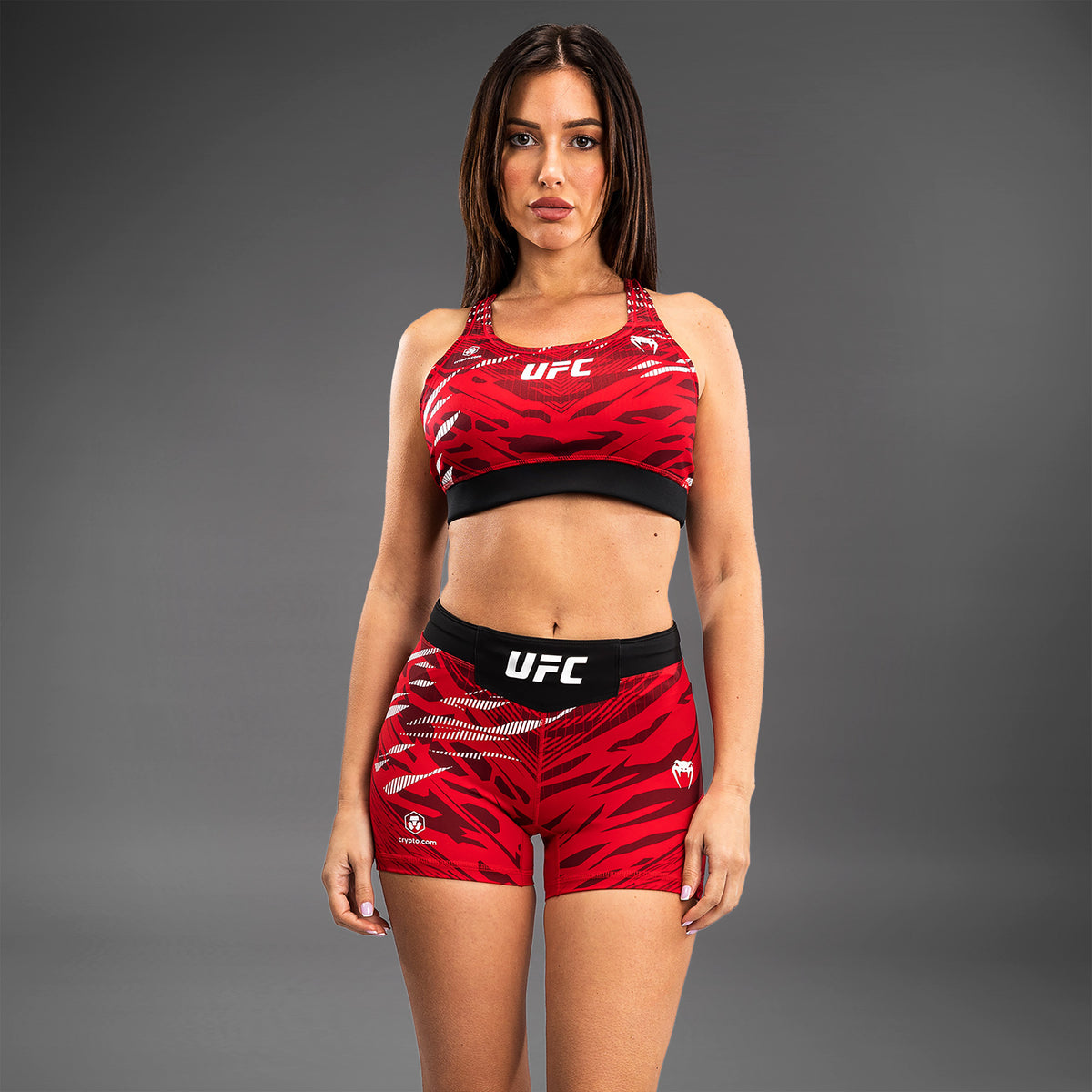 Short de compression pour Femmes UFC Fusion by Venum Authentic Fight Night - Coupe Courte - Rouge - product-type_Shorts de compression