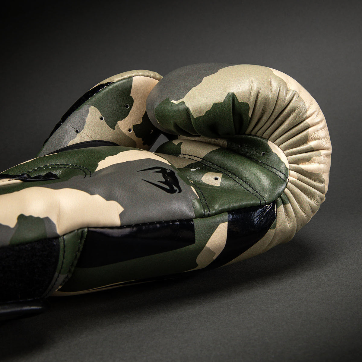 Gants de Boxe Venum Elite Camo - Kaki/Blanc Cassé