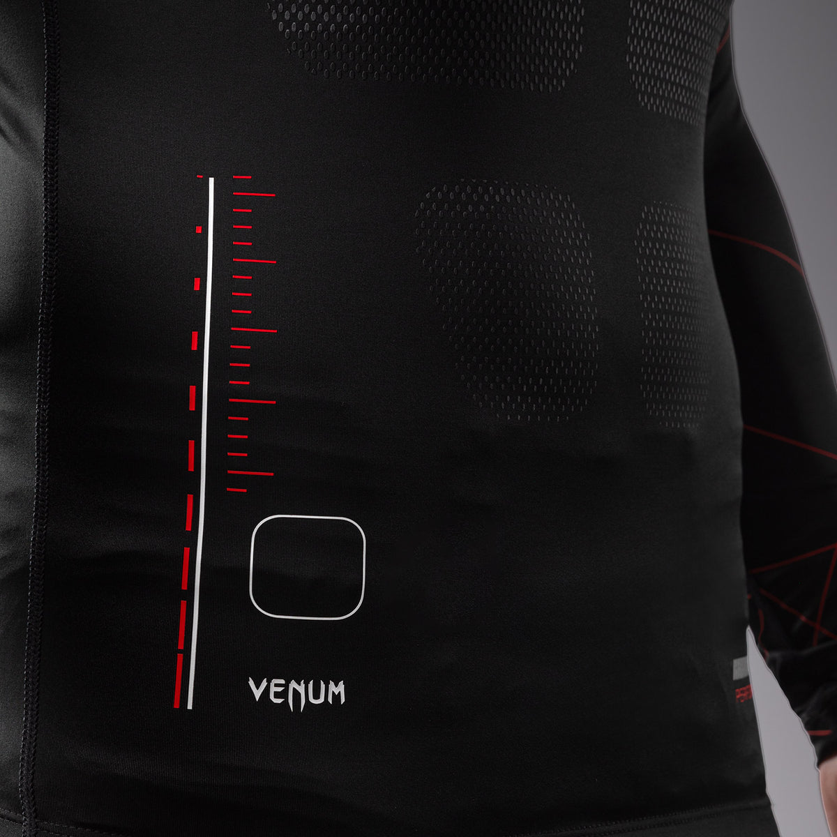 Rashguard Manches Longues Venum Tactical XT- Noir/Rouge Feu - product-type_T-Shirts de Compression