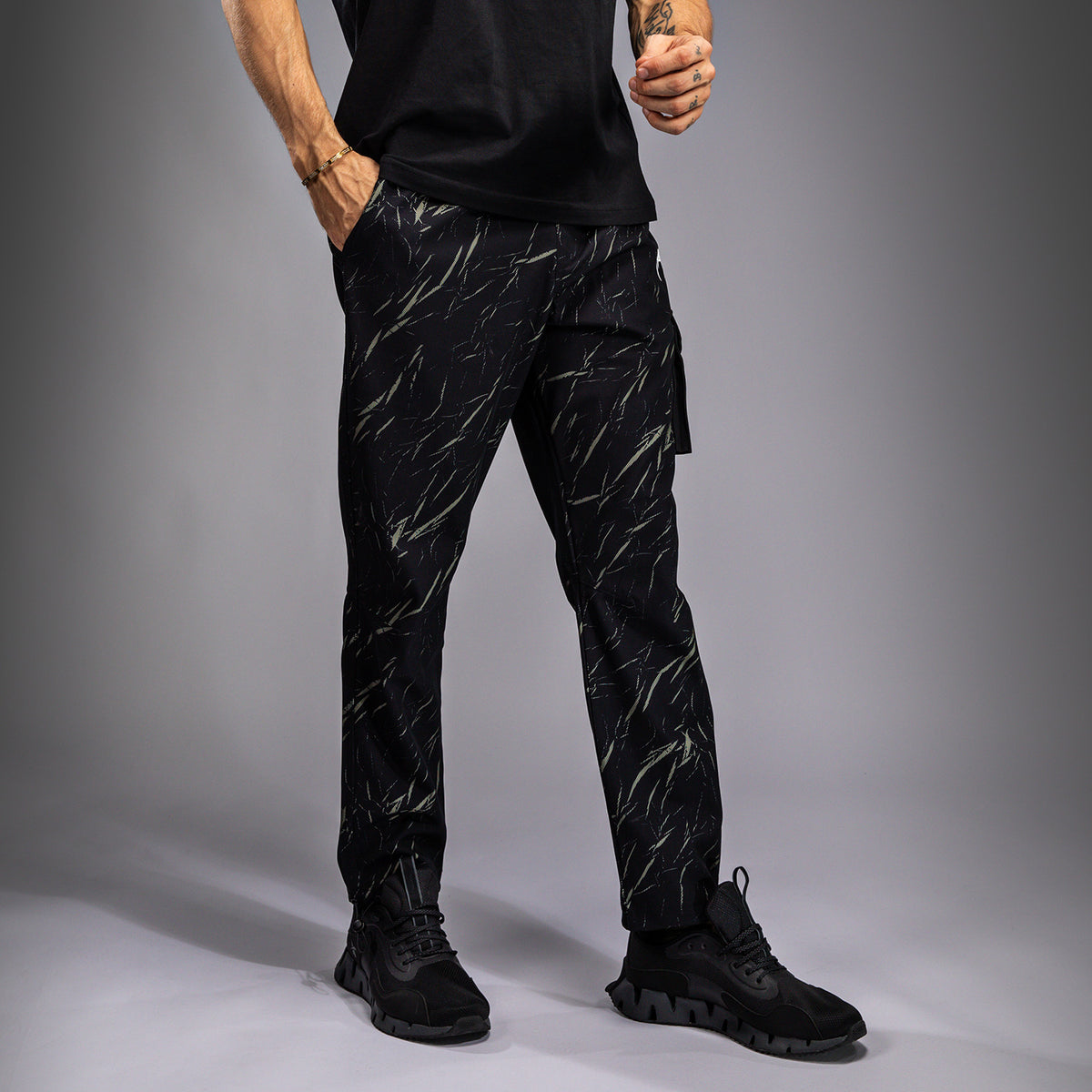 Jogging pour Hommes Venum Trooper - Noir/Beige - product-type_Pantalons de jogging