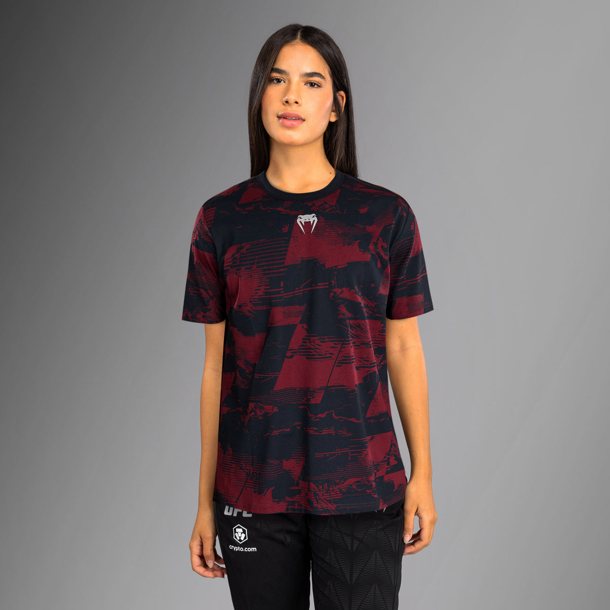 T-shirt manches courtes Femme UFC Zenith by Venum Authentic Fight Week - Bleu marine/Bordeaux/Argent - product-type_T-Shirts