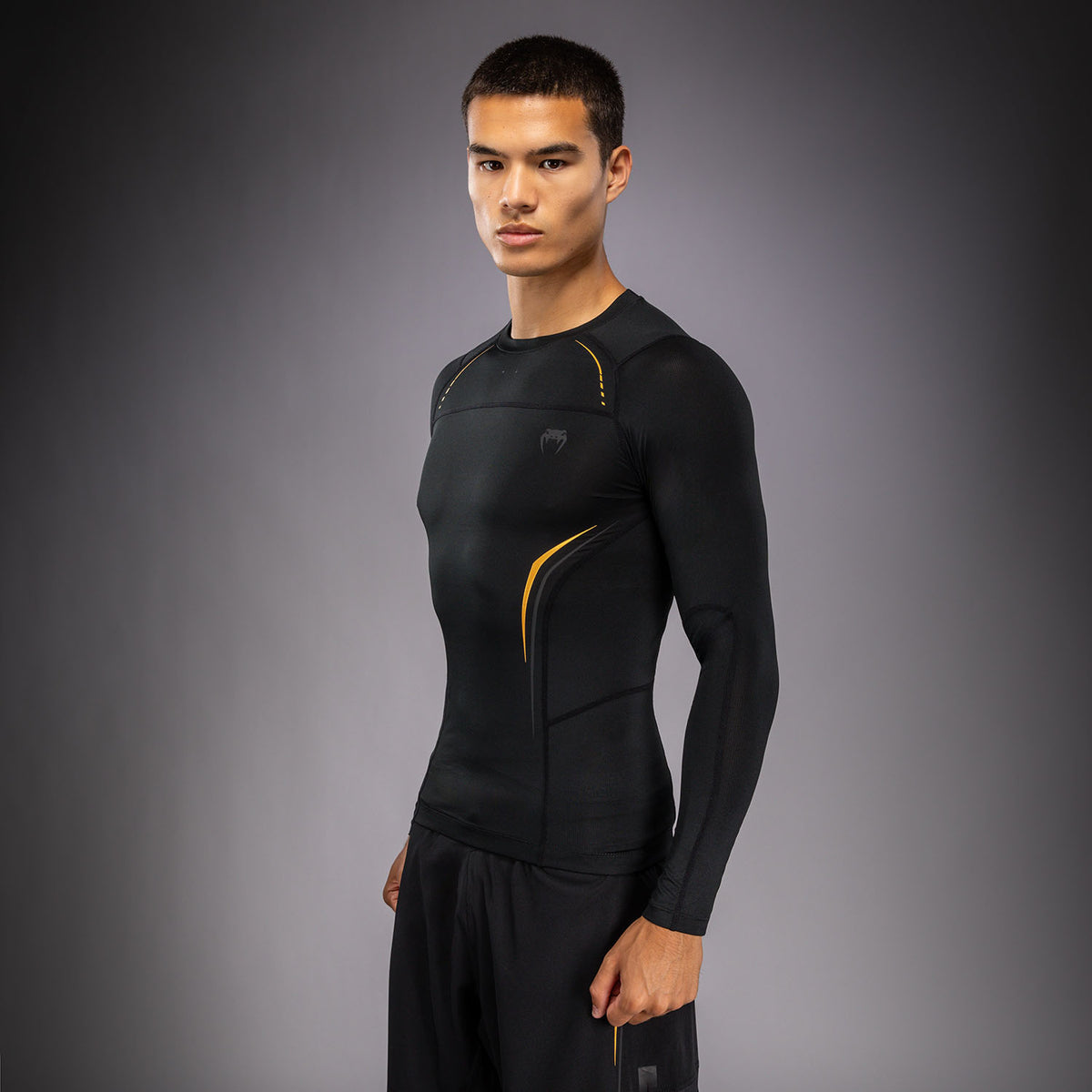 Rashguard à Manches Longues Venum G-Core - Noir/Or - product-type_T-Shirts de Compression