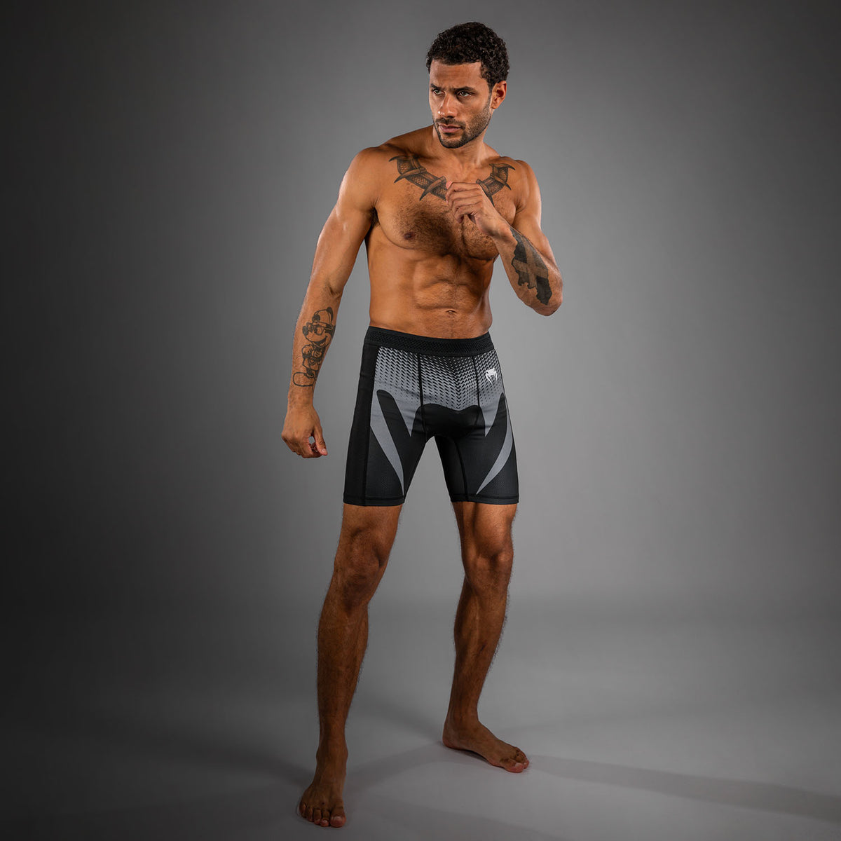 Short de Compression Venum No Gi - Noir/Gris Argenté - product-type_Shorts de compression