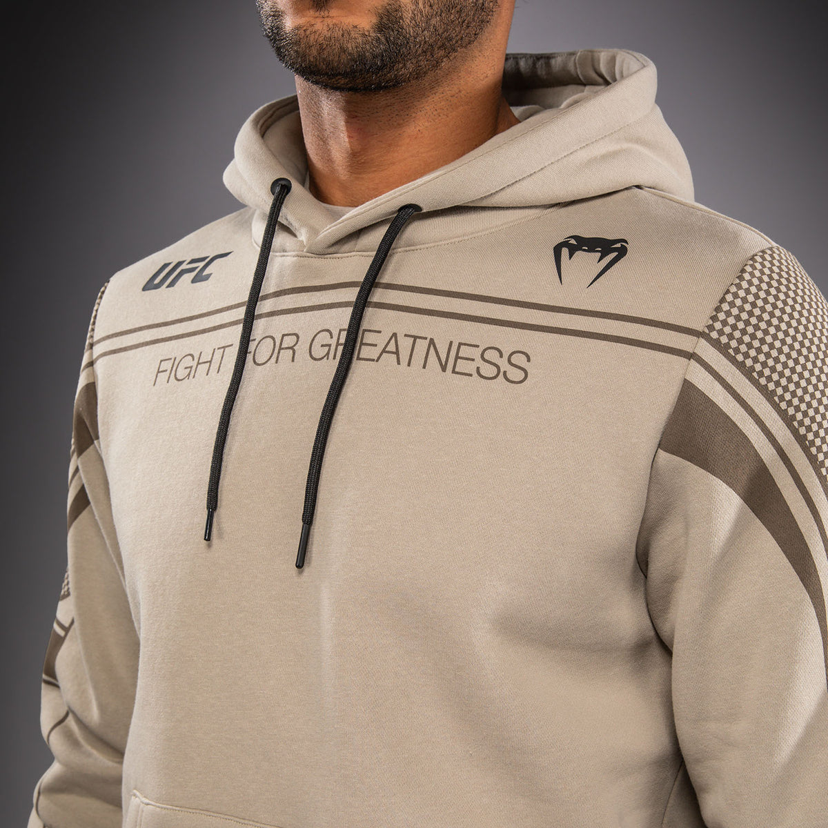 Sweat à Capuche pour Homme Venum UFC Unity by Venum Authentic Fight Week - Sable - product-type_Sweatshirts