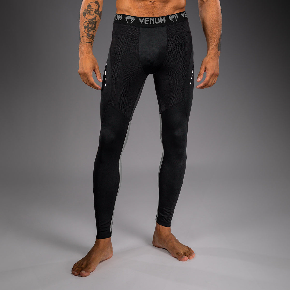Pantalon de Compression Venum Adrenaline – Noir/Gris Argenté - product-type_Pantalons de Compression